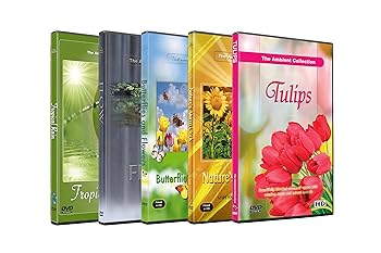 【中古】5 Disc Set DVD Kombi Pack - Schmetterlinge und Blumen, Tulpen Garten, Tropischer Regen Entspannung HD Videos mit Naturger?uschen oder|スカーレット2021