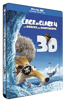 【中古】L'Age de glace 4 : La d?rive des continents [Combo Blu-ray 3D + Blu-ray + DVD - ?dition bo?tier SteelBook]｜スカーレット2021