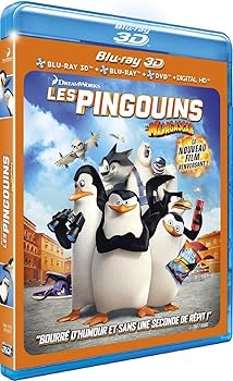 【中古】Les Pingouins de Madagascar 3D [Combo Bluray 3D + Bluray 2D + DVD + Digital HD]｜スカーレット2021
