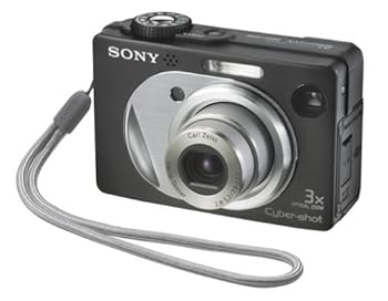 【中古】［人並み外れたに似つかわしい］Sony Cybershot dscw1 5 MPデジタル写真機with 3 x光学望遠レンズ(黒いこと)
