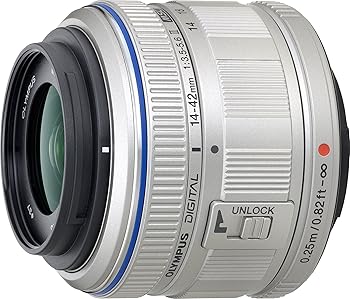 【中古】［非常に良い］OLYMPUS 標準ズームレンズ M.ZUIKO DIGITAL 14-42mm F3.5-5.6 II シルバー｜スカーレット2021