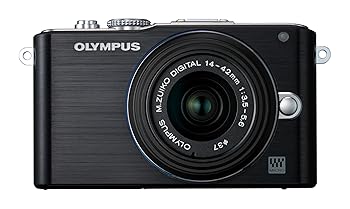 【中古】［非常に良い］OLYMPUS ミラーレス一眼 PEN Lite E-PL3 レンズキット ブラック E-PL3 LKIT BLK