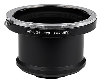 【中古】Fotodiox Pro Lens Mount Adapter Compatible with Mamiya 645 MF Lenses to Nikon 1-Mount Cameras