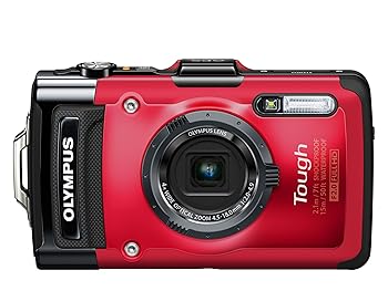 【中古】［人並み外れたに好いたらしい］OLYMPUS デジタル写真器 STYLUS TG-3 Tough 赤いこと 1600万絵素CMOS F2.0 15m雨合羽 100kgf耐荷重 GPS+陰電子羅針儀\u0026内蔵Wi-Fi TG-3 RED