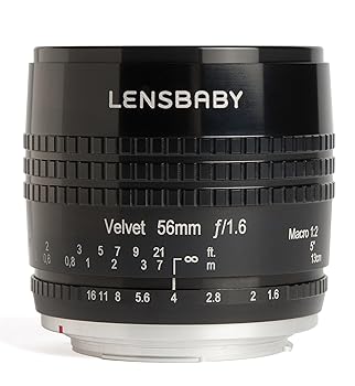 【中古】［人並み外れたに好いたらしい］Lensbaby天鵝絨56 for Fuji X