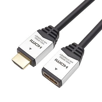 【中古】ホーリック HDMI延長ケーブル 2m シルバー HDFM20-037SV