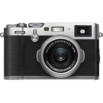 【中古】［人並み外れたに好いたらしい］Fujifilm X100F 24.3 MP APS-C デジタル写真機 しろがね色