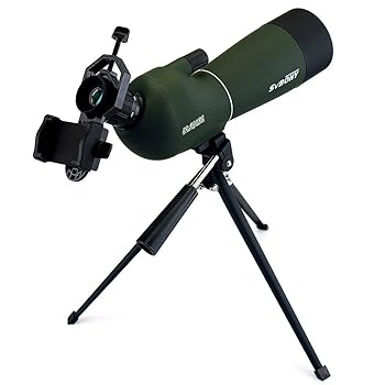 【中古】SVBONY SV28 フィールドスコープ 20-60x 60mm 望遠鏡 スポッティングスコープ 傾斜型 ズーム高倍率 60mm口径 IP65防水 FMC多層膜コーティング 明