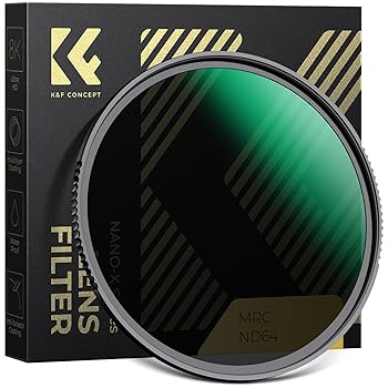 【中古】K&F CONCEPT 49mm NDフィルター ND64 28層ナノコーティング 光学ガラス 撥水防汚キズ防止 減光フィルター（NANO-Xシリーズ）【メーカー直営店】