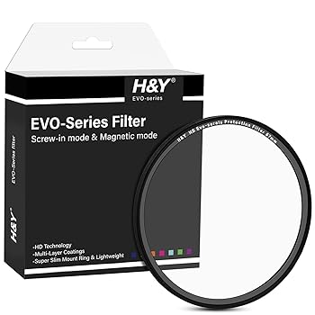 【中古】［人並み外れたに好いたらしい］H\u0026Y 水晶体水漉し 67粍 固定ディスク EVO プロテクションフィルター エボ プロテクター 保護すること用 磁石式 ねじ込み式両相応う 低照りかえし 高水準度 薄枠