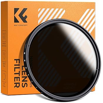 【中古】K&F CONCEPT 52mm 可変NDフィルター ND2-ND400 減光フィルター 超薄型 カメラ用フィルター+超極細繊維布（52mm ND Filter）