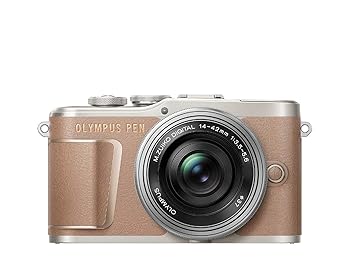 【中古】［非常に良い］OLYMPUS ミラーレス一眼カメラ PEN E-PL10 14-42mm EZレンズキット ブラウン