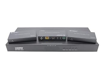 【中古】［人並み外れたに好いたらしい］Monoprice Blackbird 4K HDMI 4x4 行列 HDBaseT Out、固定ディスク、18G、4K@60サイクル、YCbCr 4:4:4、EDID、PoC、IR、エクステンダー、受信システム3個付