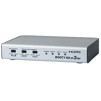 【中古】［非常に良い］電波新聞社　HDMI2分配器　ROOTY HD SP2PRO　4K/3D対応　DP3913550