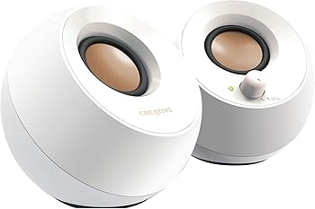 【中古】Creative Pebble - 2.0 USBデスクトップスピーカー、ホワイト