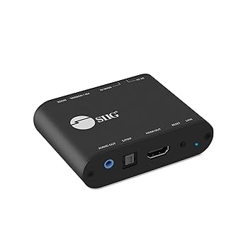 【中古】SIIG HDMI 2.0 オーディオエクストラクター 4K/60サイクル HDR ARC HDCP 2.2相応う - HDMI to Toslink Optical SPDIF \u0026 3.5粍 ステレオアナログ最終生産物 - CE