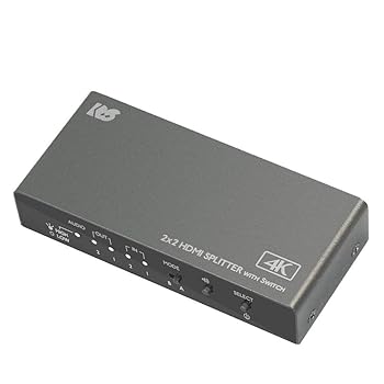 【中古】ラトックシステム 4K60Hz 対応 2入力2出力 入力切替機能付 HDMI分配器 RS-HDSP22-4K ダウンスケール対応