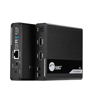 【中古】［人並み外れたに好いたらしい］SIIG 235フート 4K HDMIエクステンダー 繰り返しアウト付き添い人 HDMI 2.0 4K60 HDRバラン HDCP 2.2 ほぼゼロレイテンシー EDID学び取る ARC \u0026 オーディオ