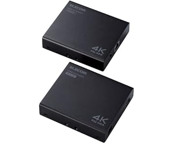 【中古】［人並み外れたに似つかわしい］エレコム HDMIエクステンダー （4K60サイクル相応う) 最大限度70mの押しひろげる 長距離伝わらす HDMI2.0b相応う HDCP 2.2相応う PoE相応う 【数台の見せびらかすへの繋ぎ合わせるも能力のある