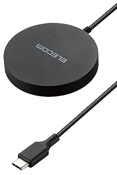【中古】［非常に良い］エレコム Qi2 ワイヤレス充電器 15W マグネット 正規認証品 卓上 【 iPhone 15/14/13 シリーズに対応】 ブラック W-MA04BK