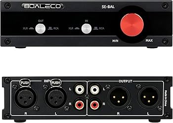 【中古】［人並み外れたに好いたらしい］BOALECO SE-BAL RCA XLR オーディオ セレクター 【2インプット2最終生産物】 音吐取り替えっこ うつり変わり器 完膚なきまで平衡にする 音の大きさ合わせる役立つこと付き添い人 ステレオ金棒引き/力強さ