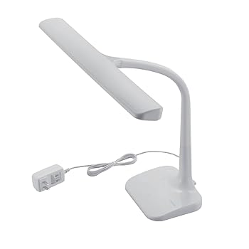 【中古】［非常に良い］ELECOM LEDデスクライト ワイドサイズ 4段階調光 学童向け ホワイト