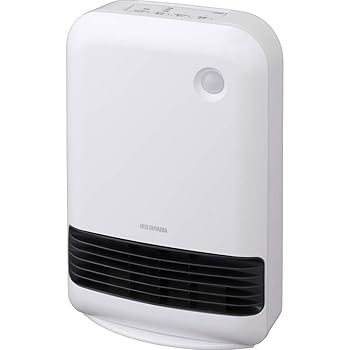 【中古】アイリスオーヤマ セラミックファンヒーター 人感センサー付き 1200W マイコン式 ホワイト JCH-12TD3-W｜スカーレット2021