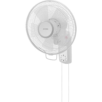 【中古】［非常に良い］アイリスオーヤマ 扇風機 壁掛け 首振り 風量3段階 メカ式 ホワイト WFM-306