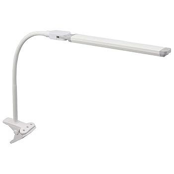 【中古】［非常に良い］オーム電機 LEDクリップライト ホワイト 昼白色 LED スタイリッシュ 細身 おしゃれ デスクライト 机 読書灯 学習スタンド デスクランプ 白 LTC-L