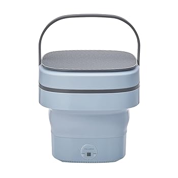 【中古】［非常に良い］レコルト しまえる洗濯機 RWM-1(BL) ペールブルー recolte Folding Mini Washing Machine
