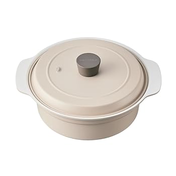 【中古】レコルト 卓上IHクッキンググリドル RIH-1 別売り IH対応鍋 直火 ガス火対応 丸型 ふた付 セラミックコーティング 21cm recolte IH Heater Cooki