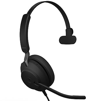 【中古】［人並み外れたに好いたらしい］Jabra Evolve2 40 UC 有線尖端電話機 USB-A モノ 黒いこと ? 電話を掛けるや快い音用のテレワークヘッドセット 一日中好いたらしい性を盛りかえす パッシブノイズキャ