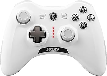 【中古】［非常に良い］MSI ゲームパッド コントローラー FORCE GC30 V2 WHITE 有線/無線 十字キー着脱可能 KB605｜スカーレット2021