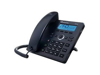 【中古】Audiocodes AUC Lync 420HD IP Phone PoE GbE Black UC420HDEG by AudioCodes
