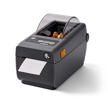 【中古】Zebra Technologies ZD41022-D01M00EZ Series ZD410 Direct Thermal Compact Desktop Printer, 203 DPI, 2, US Power Cord, USB 2.0, USB Host,