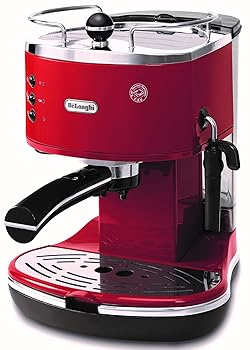 【中古】［非常に良い］De'Longhi (デロンギ) エスプレッソメーカー アイコナ ECO310R カプチーノ ラテアート エスプレッソマシン カップウォーマートレイ レトロデザイ