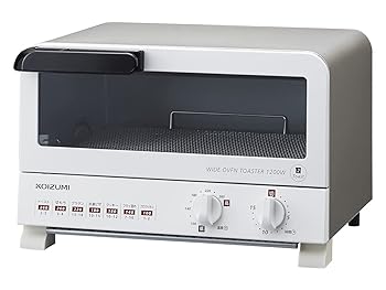 【中古】［人並み外れたに好いたらしい］コイズミ オーヴントースター 1200W 無度合い気温自然調整 15分タイマー 2枚焼き 白いこと KOS-1204/W トースター-家電