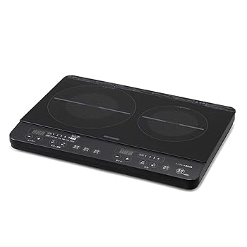 【中古】アイリスオーヤマ 2口 IH煮炊き暖房器