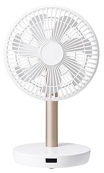 【中古】［非常に良い］スリーアップ 充電式 左右自動 首振りスマートデザインファン リモコン付き ホワイト LF-T2122WH｜スカーレット2021