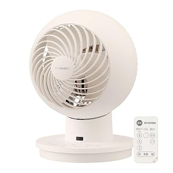 【中古】【節電対策】 アイリスオーヤマ サーキュレーター アイ 18畳 上下首振り 左右首振り リモコン付 扇風機 空気循環 省エネ 節電 卓上 パワフル送風｜スカーレット2021