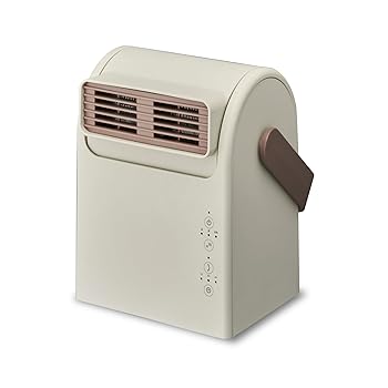 【中古】［非常に良い］【上を向く大風量】 ドウシシャ セラミックヒーター 運転調節 2段階+送風 切タイマー 転倒OFFスイッチ サーモスタット チャイルドロック PocaraS