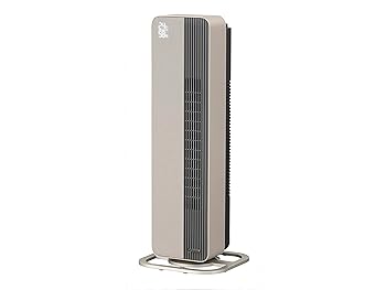 【中古】コイズミ 電気ファンヒーター ホット&クール 送風 温風 1台2役 音声認識機能 人感センサー 自動首振り DCモーター ベージュ KHF-12233/C|スカーレット2021