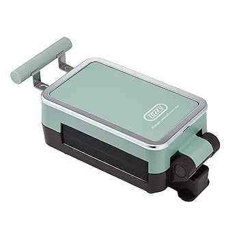 【中古】［人並み外れたに好いたらしい］【Toffy/タッフィー】 クォーターホットサンドメーカー K-HS6 ペールアクア ミニサイズ 5×5大いさ 4取りわける お皿取り替えっこ式 ２５セント貨 判定基準