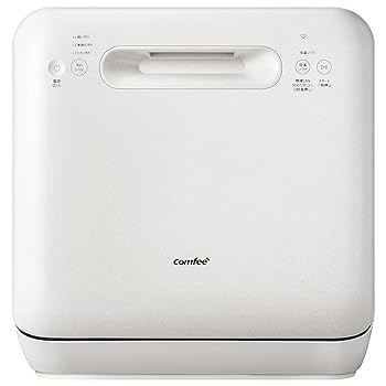 【中古】［人並み外れたに好いたらしい］COMFEE\u0027 食洗機 1-3人用 IOT遠さ取りまわし 食器洗いかわき切る機 工事不必要 大電気容量 360°洗い濯ぎ 熱風かわき切る 節水 パウダーコンパクト 75℃高熱洗い濯ぎ 物質の状態告げ知らせる CDWMT0202C(A
