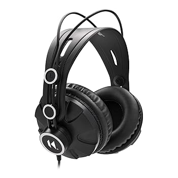 【中古】Knox Gear TX-100 クローズドバック スタジオモニターヘッドホン ノイズアイソレーション オーバーイヤー 有線ヘッドホン ゲーム/録音/音楽制作