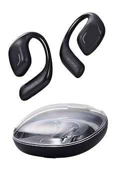 【中古】［非常に良い］エレコム オープンイヤー イヤホン Bluetooth 5.4 ワイヤレス ヘッドホン 耳を塞がない 耳掛け式 マイク内蔵 最大10時間再生 / 片耳9.8gの軽量設