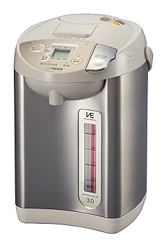【中古】［人並み外れたに好いたらしい］虎 魔法瓶 灯し火 ポット 3L ベージュ 節電 VE 保温 とく子さん PIK-A300-C Tiger