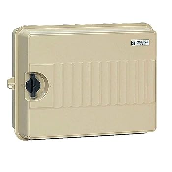 【中古】未来工業 プラスチック製防雨ボックス ウオルボックス ヨコ型 350×479×176mm ベージュ 1個