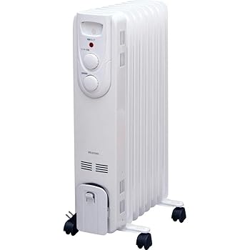 【中古】［非常に良い］アイリスオーヤマ オイルヒーター ストレート メカ式 IOH-1208KS-W