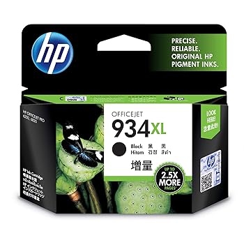 【中古】HP 934XL ブラックインクカートリッジ、OJ PRO 6230/6830用 -1000ページ印刷可能